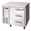 Hoshizaki / FTC-90DEA-GN-3D / 600mm Deep Pillars 2 Door Under bench Freezer on castors, stainless steel (231L) / 86kg / W1200 x D600 x H815 / 2Y Warranty