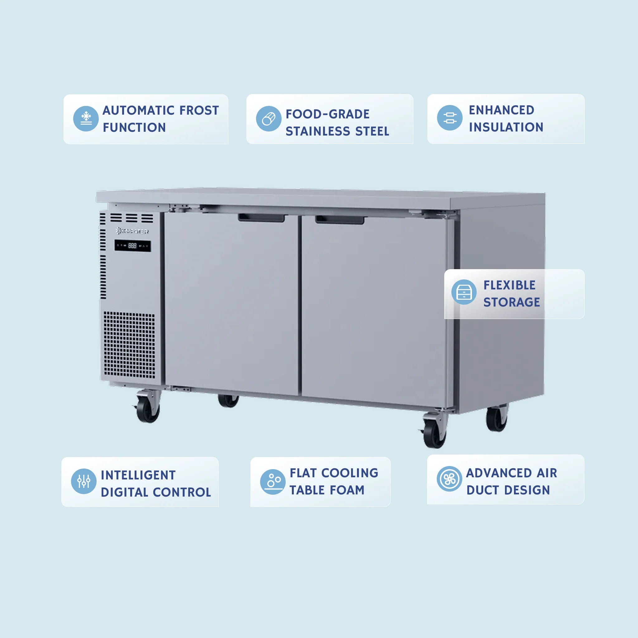 Under Counter Dual Temperature - 2 doors - HS15-2RF-N