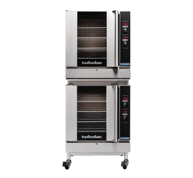 Turbofan G32D4/2 - Full Size Tray Digital Gas Convection Ovens Double Stacked - LPG