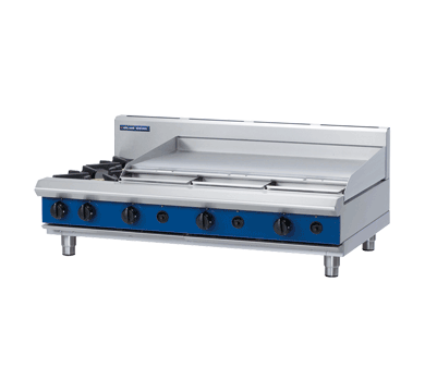 Blue Seal G518A-B 1200mm Gas Cooktop 2 Burners 900mm Griddle Bench Model