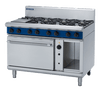 Blue Seal Black Series G58D Gas 8 Burner on Convection Oven