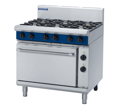 Blue Seal Black Series GE506D 900mm Gas 6 Burner with Electric Oven