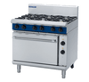 Blue Seal Black Series GE506D 900mm Gas 6 Burner with Electric Oven