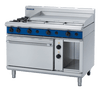 Blue Seal Black Series GE508A 1200mm Gas Combination 2 Burner Cooktop with 900mm Griddle