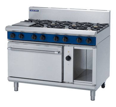 Blue Seal Black Series GE58D Gas 8 Burner Oven Range