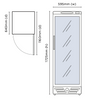 Bromic GM0300-NR LED Glass Door Display Chiller 290L