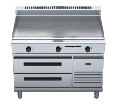 Waldorf 800 Series GP8120E-RB - 120mm Electric Griddle - Refrigerated Base
