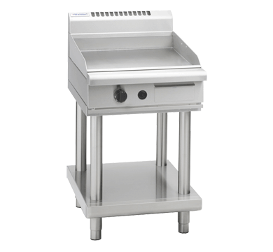 Waldorf 800 Series GPL8600G-LS - 600mm Gas Griddle Low Back Version Leg Stand - LPG