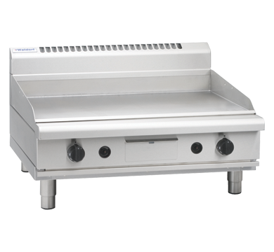 Waldorf 800 Series GPL8900G-B - 900mm Gas Griddle Low Back Version Bench Model - LPG