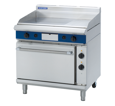 Blue Seal Evolution Series GPE506 Gas Griddle Electric Static Oven Range 900mm
