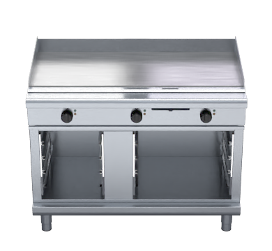 Waldorf 800 Series GPL8120E-CB - 1200mm Electric Griddle Low Back Version - Cabinet Base
