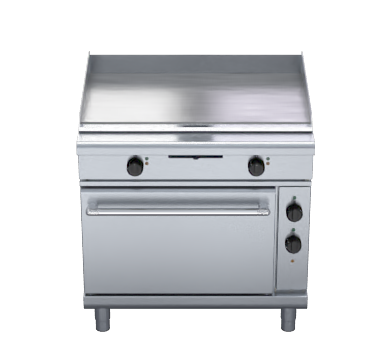 Waldorf 800 Series GPL8910EC - 900mm Electric Griddle Convection Oven Range Low Back Version