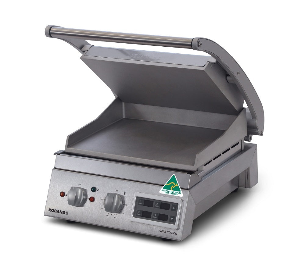 Roband GSA610SE 6 Slice Grill Station, Smooth Plates, Electric Timer