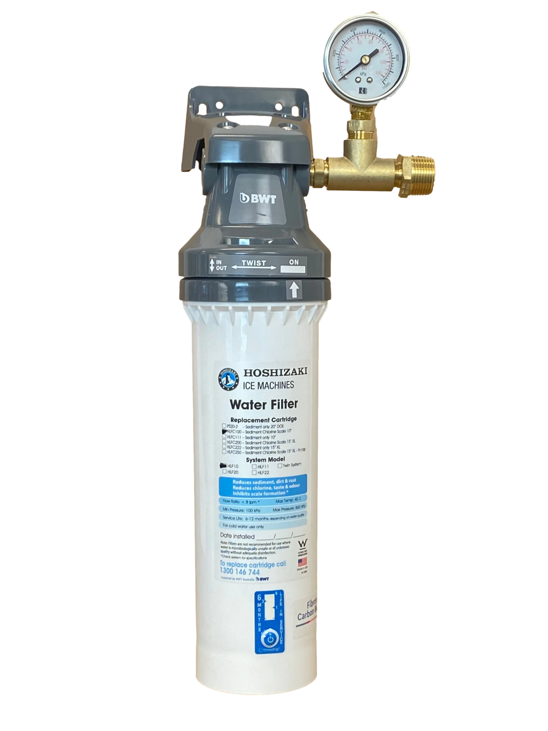Hoshizaki - HLF10G Water Filter Kit & Gauge