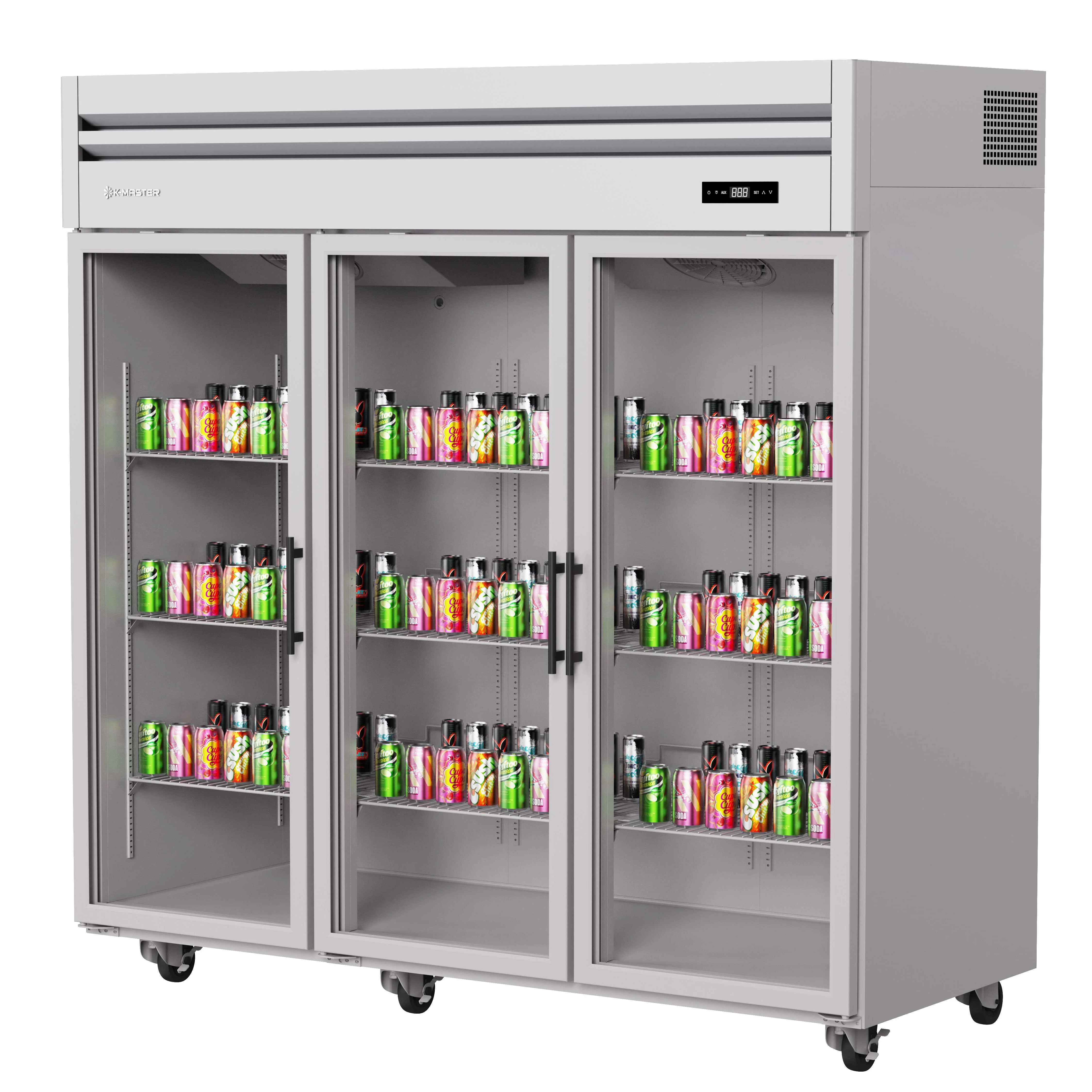 Upright Three Doors Refrigerator - HT65-3RG-N