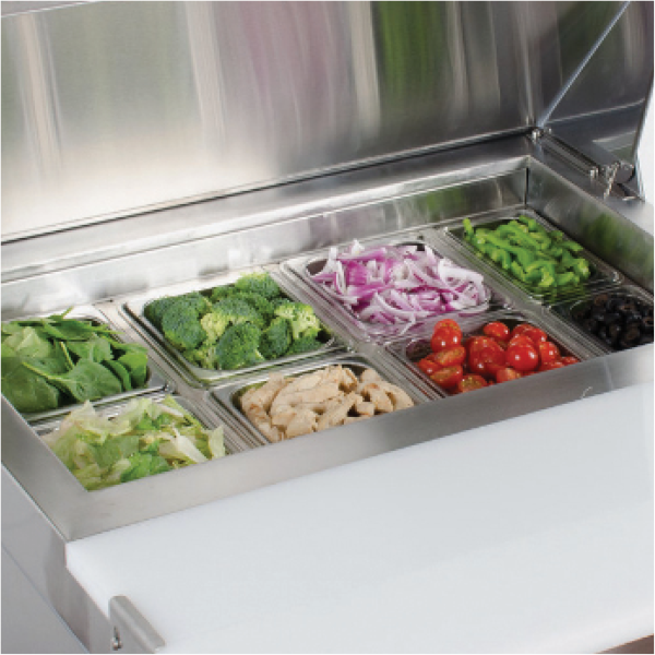 Exquisite ICC550H Two Doors Food Preparation Refrigerators