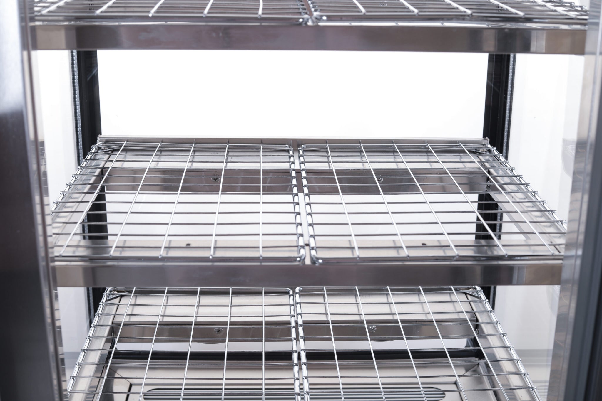 Anvil NDHV3720 - 600mm Hot Square Glass Display - 3 Tier