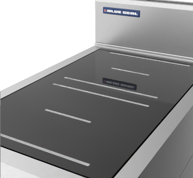 Blue Seal Evolution Series IN512R5-CB 450mm Two Round Induction Cooktop on Cabinet Base