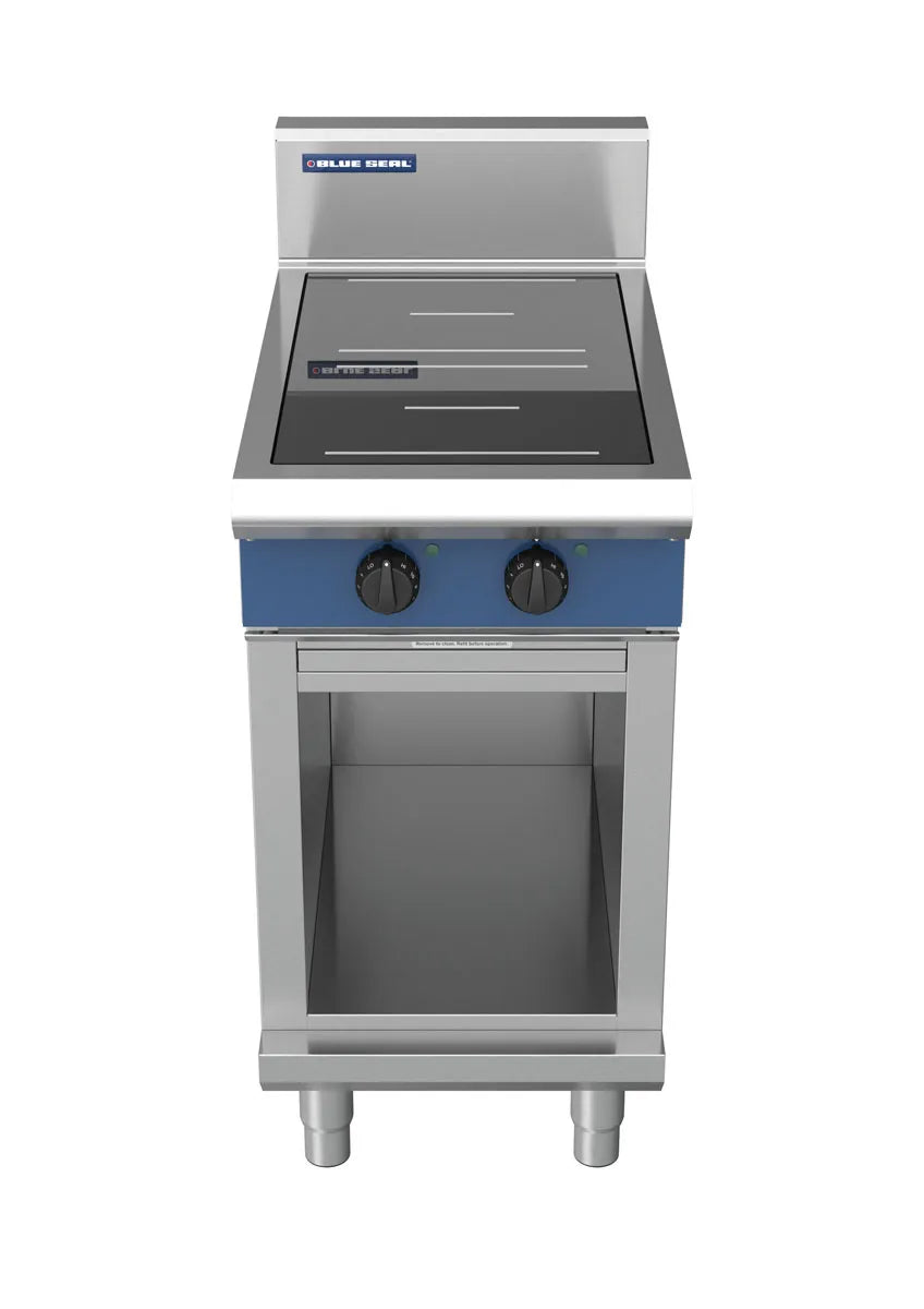 Blue Seal Evolution Series IN512R3-CB 450mm Two Round Induction Cooktop on Cabinet Base