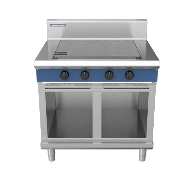 Blue Seal Evolution Series IN514F-CB 900mm Four Full Area Induction Cooktop on Cabinet Base