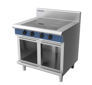 Blue Seal Evolution Series IN514F-CB 900mm Four Full Area Induction Cooktop on Cabinet Base