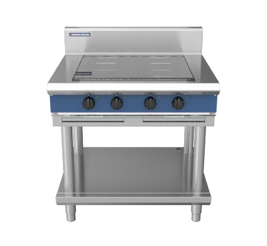 Blue Seal Evolution Series IN514F-LS 900mm Four Full Area Induction Cooktop on Leg Stand