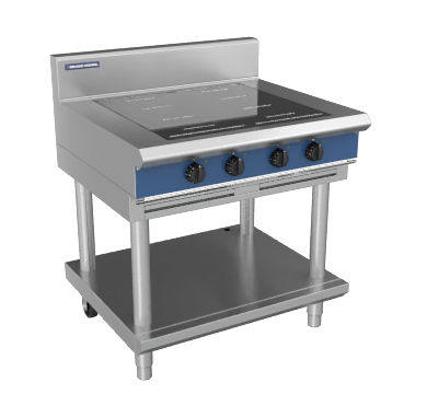 Blue Seal Evolution Series IN514F-LS 900mm Four Full Area Induction Cooktop on Leg Stand