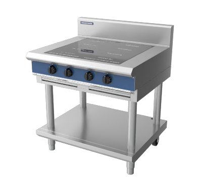 Blue Seal Evolution Series IN514F-LS 900mm Four Full Area Induction Cooktop on Leg Stand