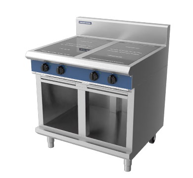 Blue Seal Evolution Series IN514R3-CB 900mm Four Round Induction Cooktop on Cabinet Base