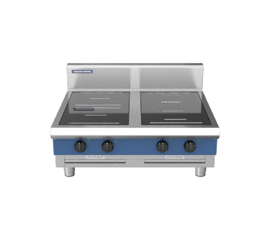 Blue Seal Evolution Series IN514R3F-B 900mm Four Induction Benchtop Cooktop with Full Square and Round Zones