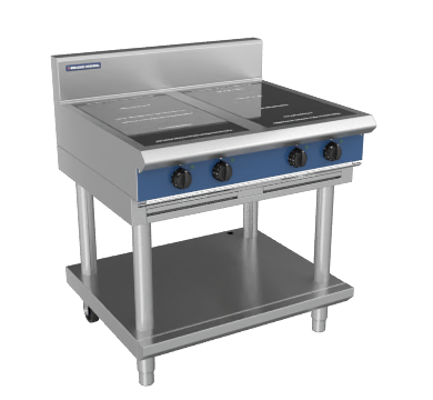 Blue Seal Evolution Series IN514R5-LS 900mm Four Round Induction Cooktop on Leg Stand