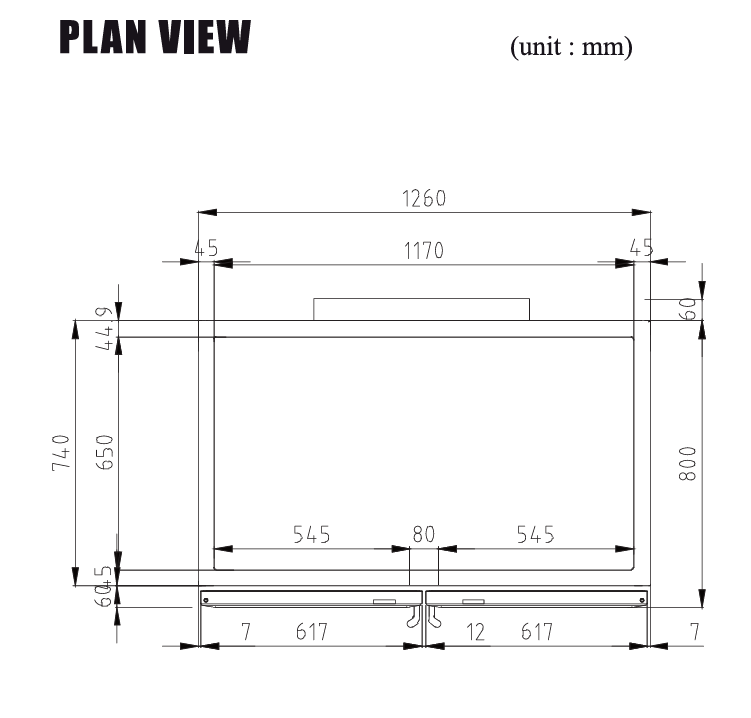 Turbo Air KR45-4G-N(HC) Upright Glass Four Half Door Fridge 1210L