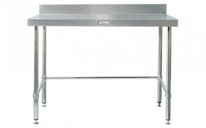 Simply Stainless / SS02.7.2400 LB / Work Bench with Splashback (700 Series) - 2400mm Wide Include leg brace / 78kg / W2400 x D700 x H900 / Lifetime Warranty