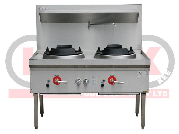 LKK 2BC 2 Burner Waterless Gas Wok – Chimney Burner
