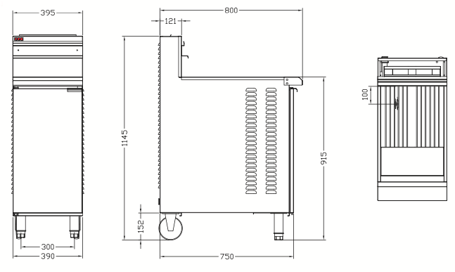 LKK GF4 2 Baskets Single Pan Gas Deep Fryer 25L
