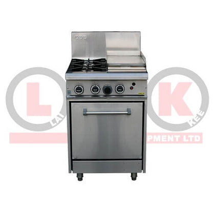 LKK OB4C+O 2 Gas Burner Cooktop n 300mm Hotplate With Static Oven 600mm