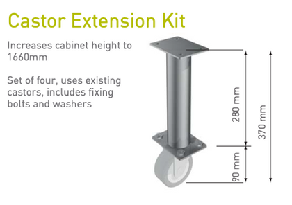 Cossiga  Leg Extension Kit Set for BTGHT12 (increases height by 280mm)