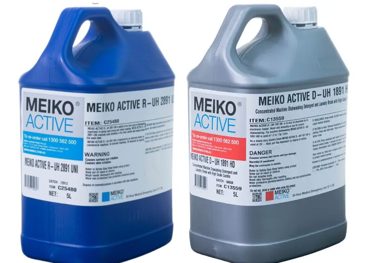 MEIKO Rinse(1 x 5 Litre) + Detergent(1 x 5 Litre) Combo Pack