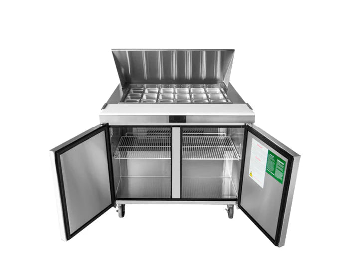 Atosa 2 Door Sandwich Prep Table Fridge - 1225mm MSF8306