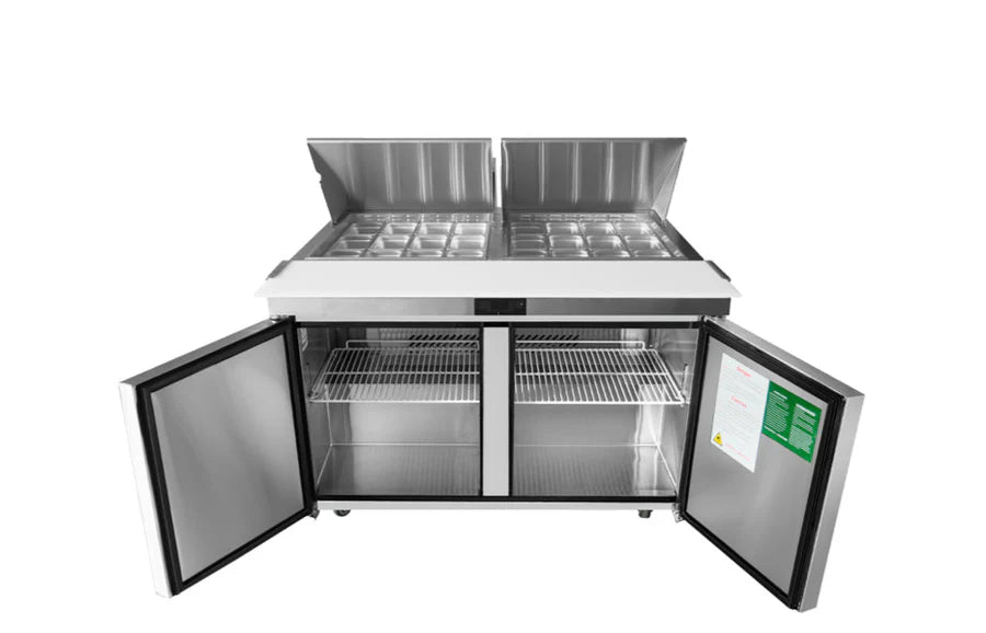Atosa MSF8307 2 Door Mega Top Sandwich Prep Table Fridge 1530mm