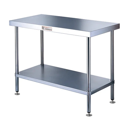 Simply Stainless / SS01.1500 / Stainless Work Bench Leg Brace Include under shelf - 1500mm Wide / 53kg / W1500  x D600 x H900 / Lifetime Warranty