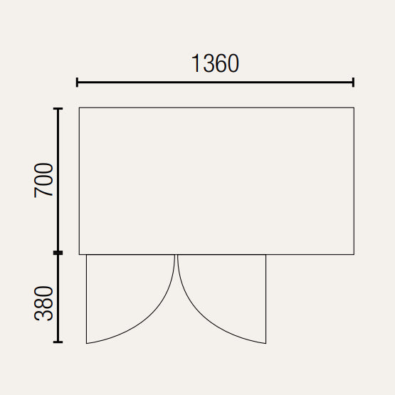 Exquisite USF260H Two Solid Doors Underbench Storage Freezers