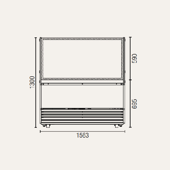 Exquisite IC16T – 16 Tubs Ice Cream Scooping Freezers