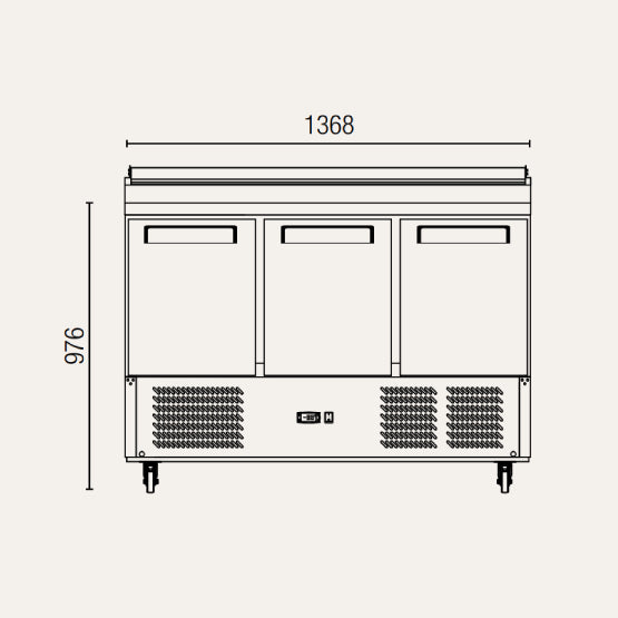 Exquisite STC380 Saladette Food Preparation Refrigerators – Static