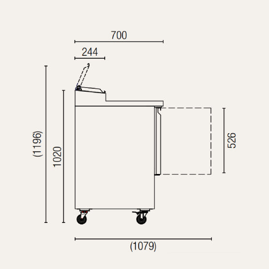 Exquisite STC380 Saladette Food Preparation Refrigerators – Static