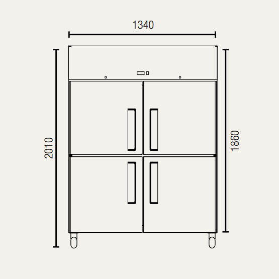 Exquisite GSF1202H Two Solid Doors Upright Storage Freezers