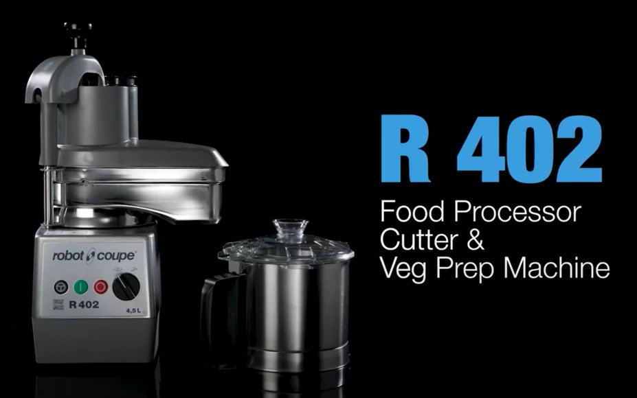 Robot Coupe - R 402 - Food Processor - 4.5L Stainless Bowl - 4 Discs