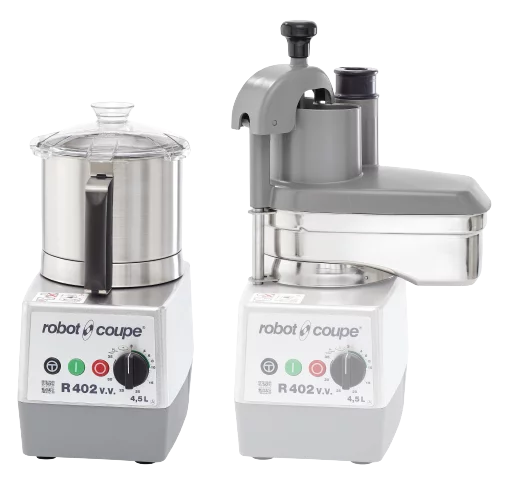 Robot Coupe - R 402 V.V. - Food Processor - 4.5L Stainless Bowl - Variable Speed - 4 Discs