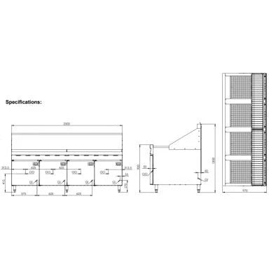 B+S Rapid Fryers Four Pan RF-4