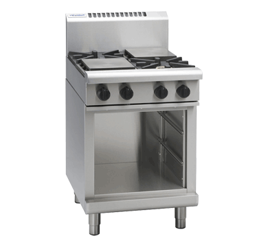 Waldorf / RN8400G-CB_NAT / 600mm Gas Cooktop Cabinet Base - 4 Burners (112MJ, Natural Gas) / 116Kg / W600 x D805 x H1130 / 1Y Warranty